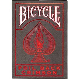 Bicycle Foil Back Crimson